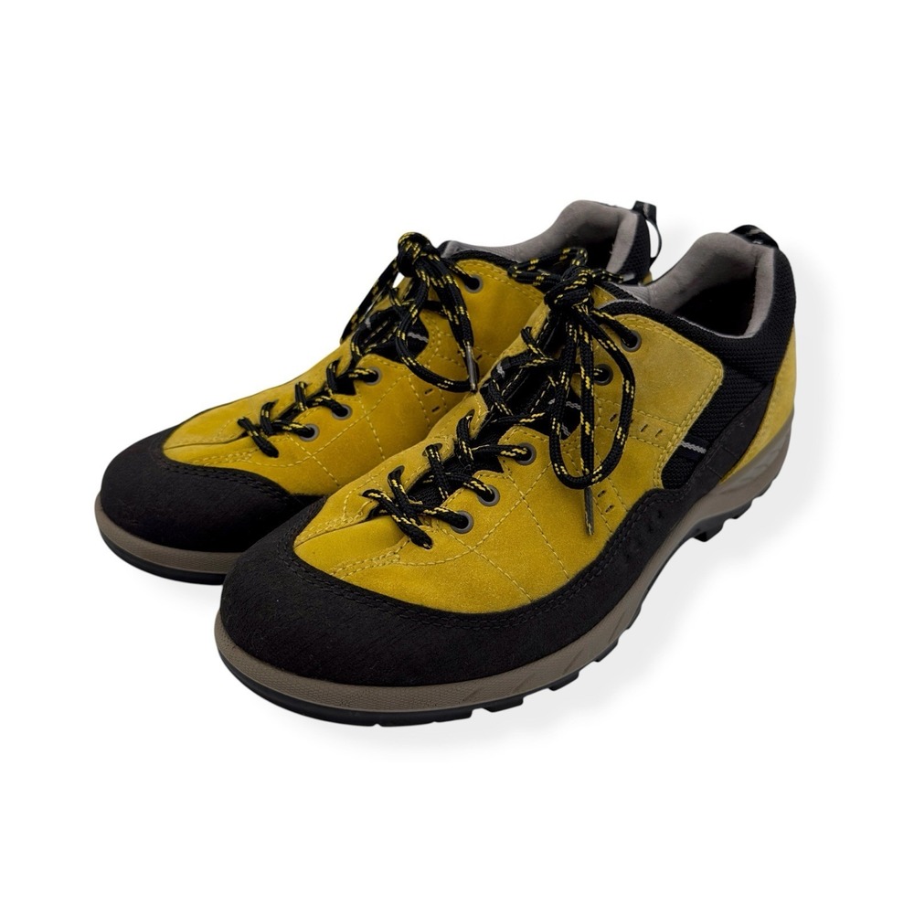 Ecco Yura Receptor Shoes Womens 9.5 US / 40 EU Yellow Black Leather Hiking Trail - Picture 5 of 14